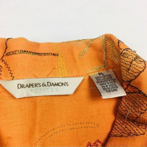 Draper’s & Damon’s Tribal Embroidered Jacket Petite - Picture 8 of 12